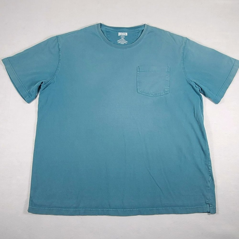 Duluth Trading Co Longtail Relaxed Fit Green T-Shirt Mens Size 2XL Short Sleeve